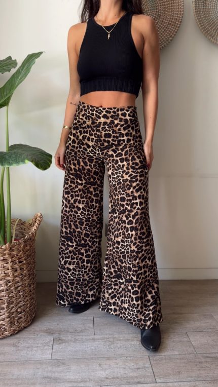 Pantalón Lourdes leopardo
