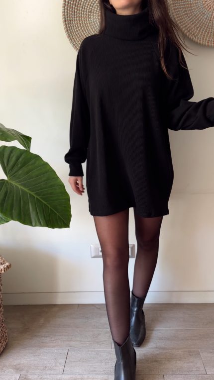 Maxi chaleco negro