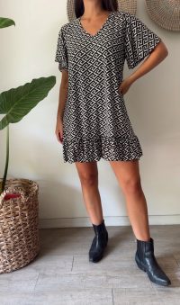 Mini vestido estampado