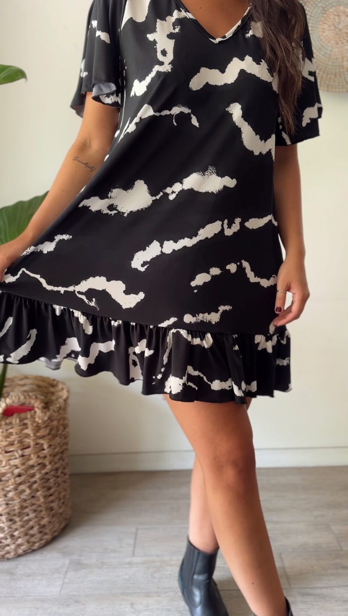 Mini vestido b&w - Imagen 3