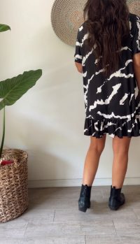 Mini vestido b&w - Imagen 4