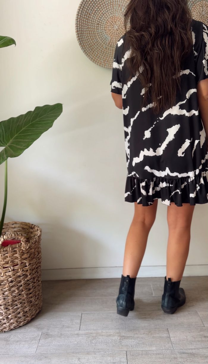 Mini vestido b&w - Imagen 4